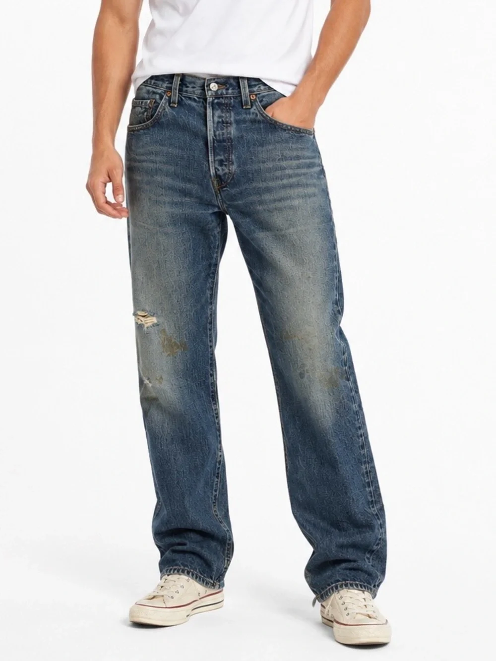 Levi’s 501 XX Vintage Men’s Jeans 32x36 Distressed Made in USA Style Blue